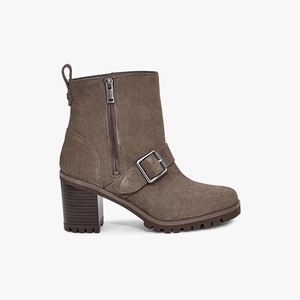 Ugg Fern Suede Women High Heels Grey (3901XSZUJ)